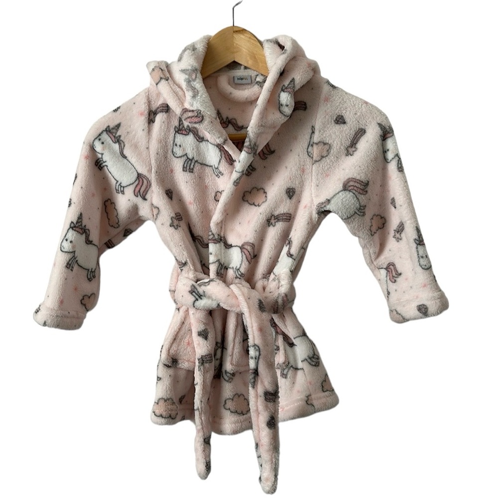 Hooded Unicorn Plush Robe
